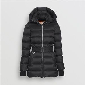 NWT BURBERRY DOWN-FILLED HOODED PUFFER COAT